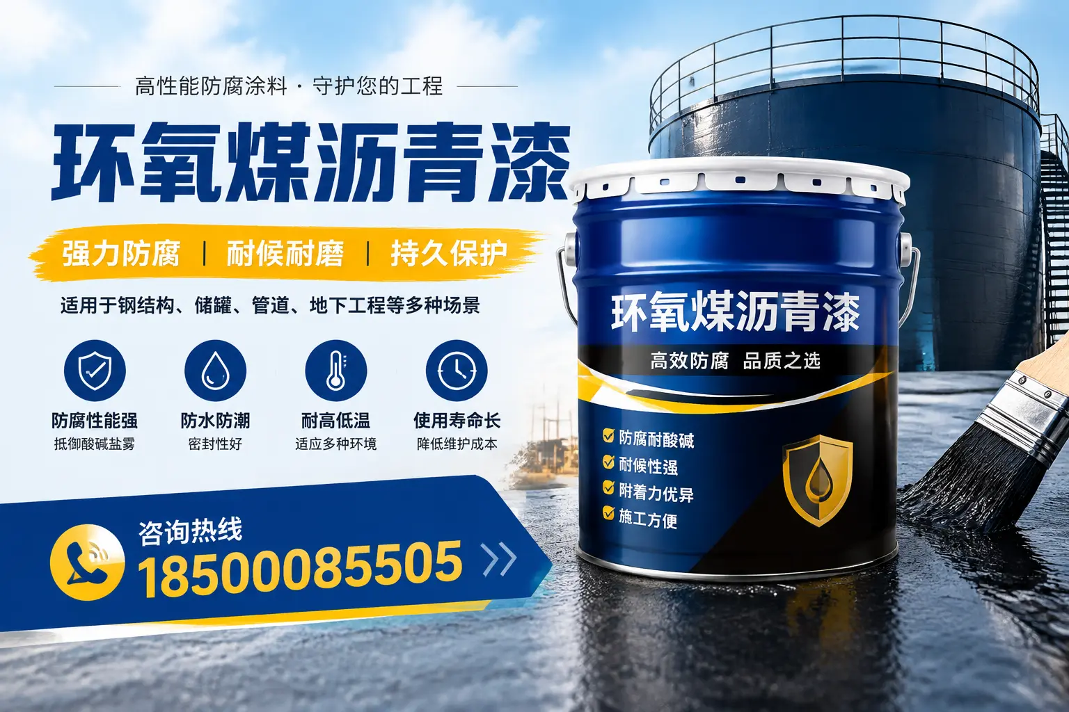 环氧煤沥青漆在工业中的应用,烟台企业的选择